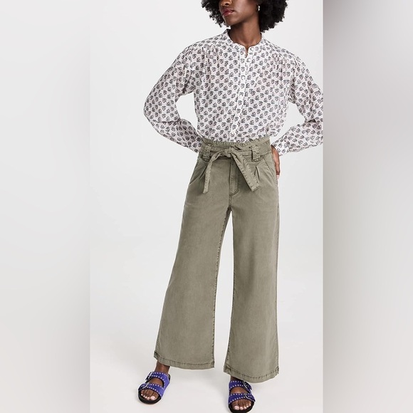NWT Paige Harper Pants Vintage Ivy Green Size 24
